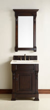 Load image into Gallery viewer, Brookfield 26&quot; Single Vanity, Burnished Mahogany w/ 3 CM Eternal Marfil Quartz Top