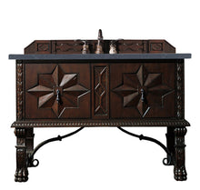 Load image into Gallery viewer, Balmoral 48&quot; Single Vanity Cabinet, Antique Walnut, w/ 3 CM Charcoal Soapstone Quartz Top