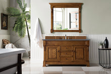 Load image into Gallery viewer, Brookfield 60&quot; Single Vanity, Country Oak w/ 3 CM Charcoal Soapstone Quartz Top