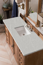 Load image into Gallery viewer, Providence 60&quot; Single Vanity Cabinet, Driftwood, w/ 3 CM Eternal Serena Quartz Top