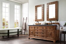 Load image into Gallery viewer, Mykonos 72&quot; Double Vanity Cabinet, Cinnamon, w/ 3 CM Charcoal Soapstone Quartz Top