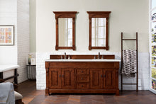 Load image into Gallery viewer, Brookfield 72&quot; Double Vanity, Warm Cherry w/ 3 CM Eternal Serena Quartz Top