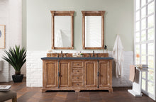 Load image into Gallery viewer, Providence 72&quot; Double Vanity Cabinet, Driftwood, w/ 3 CM Charcoal Soapstone Quartz Top