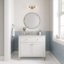 Load image into Gallery viewer, Chicago 36&quot; Single Vanity, Glossy White w/ 3CM Eternal Serena Top