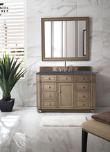 Load image into Gallery viewer, Bristol 48&quot; Single Vanity, Whitewashed Walnut, w/ 3 CM Charcoal Soapstone Quartz Top