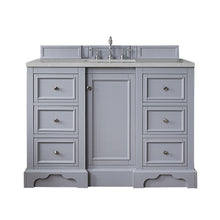 Load image into Gallery viewer, De Soto 48&quot; Single Vanity, Silver Gray w/ 3 CM Eternal Serena Quartz Top