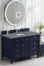 Load image into Gallery viewer, Bathroom Vanities Outlet Atlanta Renovate for LessBrittany 48&quot; Victory Blue Single Vanity w/ 3 CM Cala Blue Quartz Top