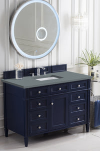 Bathroom Vanities Outlet Atlanta Renovate for LessBrittany 48" Victory Blue Single Vanity w/ 3 CM Cala Blue Quartz Top