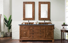 Load image into Gallery viewer, Mykonos 72&quot; Double Vanity Cabinet, Cinnamon, w/ 3 CM Charcoal Soapstone Quartz Top