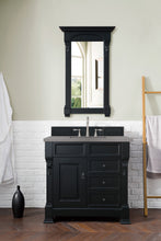 Load image into Gallery viewer, Brookfield 36&quot; Single Vanity, Antique Black w/ 3 CM Grey Expo Quartz Top