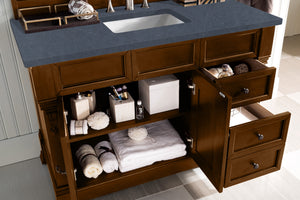 Bathroom Vanities Outlet Atlanta Renovate for LessBrookfield 48" Single Vanity, Country Oak w/ 3 CM Charcoal Soapstone Quartz Top