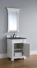 Load image into Gallery viewer, Bathroom Vanities Outlet Atlanta Renovate for LessBrookfield 26&quot; Single Vanity, Bright White w/ 3 CM Charcoal Soapstone Quartz Top