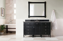 Load image into Gallery viewer, Brittany 60&quot; Single Vanity, Black Onyx, w/ 3 CM Grey Expo Quartz Top