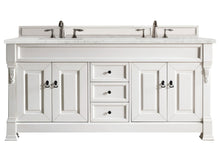 Load image into Gallery viewer, Brookfield 72&quot; Double Vanity, Bright White w/ 3 CM Eternal Jasmine Pearl Quartz Top