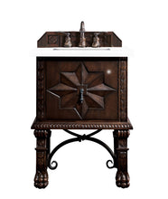 Load image into Gallery viewer, Balmoral 26&quot; Single Vanity Cabinet, Antique Walnut, w/ 3 CM White Zeus Quartz Top