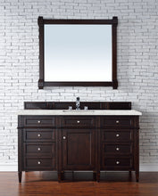 Load image into Gallery viewer, Brittany 60&quot; Burnished Mahogany Single Vanity w/ 3 CM Eternal Jasmine Pearl Quartz Top