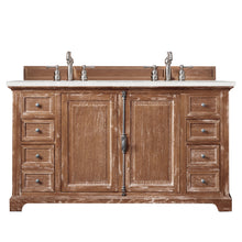 Load image into Gallery viewer, Providence 60&quot; Double Vanity Cabinet, Driftwood, w/ 3 CM Eternal Serena Quartz Top