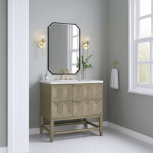 Load image into Gallery viewer, Emmeline 36&quot; Single Vanity, Pebble Oak w/ 3CM Arctic Fall Top