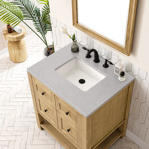 Bathroom Vanities Outlet Atlanta Renovate for LessBreckenridge 30" Single Vanity, Light Natural Oak w/ 3CM Eternal Serena Top