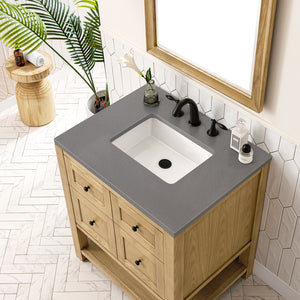 Bathroom Vanities Outlet Atlanta Renovate for LessBreckenridge 30" Single Vanity, Light Natural Oak w/ 3CM Grey Expo Top