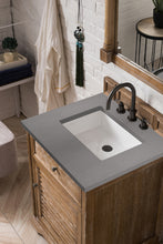 Load image into Gallery viewer, Savannah 26&quot; Single Vanity Cabinet, Driftwood, w/ 3 CM Grey Expo Quartz Top