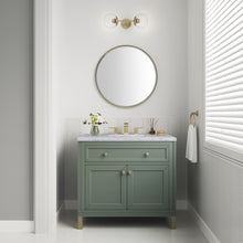 Load image into Gallery viewer, Chicago 36&quot; Single Vanity, Smokey Celadon w/ 3CM Carrara Marble Top