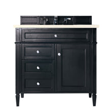 Load image into Gallery viewer, Brittany 36&quot; Black Onyx Single Vanity w/ 3 CM Eternal Marfil Quartz Top
