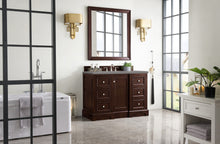 Load image into Gallery viewer, De Soto 48&quot; Single Vanity, Burnished Mahogany w/ 3 CM Grey Expo Quartz Top