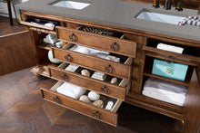 Load image into Gallery viewer, Mykonos 72&quot; Double Vanity Cabinet, Cinnamon, w/ 3 CM Grey Expo Quartz Top