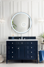 Load image into Gallery viewer, Brittany 48&quot; Victory Blue Single Vanity w/ 3 CM Carrara Marble Top