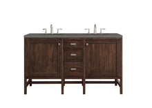 Load image into Gallery viewer, Addison 60&quot; Double Vanity Cabinet, Mid Century Acacia, w/ 3 CM Grey Expo Quartz Top