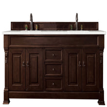 Load image into Gallery viewer, Brookfield 72&quot; Double Vanity, Burnished Mahogany w/ 3 CM Eternal Serena Quartz Top