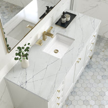 Load image into Gallery viewer, Chicago 60&quot; Single Vanity, Glossy White w/ 3CM Ethereal Noctis Top