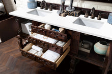 Load image into Gallery viewer, Bathroom Vanities Outlet Atlanta Renovate for LessBalmoral 72&quot; Double Vanity Cabinet, Antique Walnut, w/ 3 CM White Zeus Quartz Top