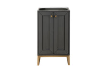 Load image into Gallery viewer, Chianti 20&quot; Single Vanity Cabinet, Mineral Grey, Radiant Gold