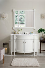 Load image into Gallery viewer, Brittany 46&quot; Single Vanity, Bright White w/ 3 CM Arctic Fall Solid Surface Top