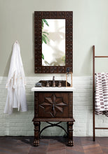 Load image into Gallery viewer, Balmoral 26&quot; Single Vanity Cabinet, Antique Walnut, w/ 3 CM White Zeus Quartz Top