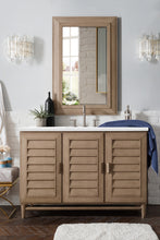 Load image into Gallery viewer, Portland 48&quot; Single Vanity Whitewashed Walnut, w/ 3 CM White Zeus Quartz Top