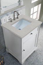 Load image into Gallery viewer, Savannah 26&quot; Single Vanity Cabinet, Bright White, w/ 3 CM Eternal Serena Quartz Top