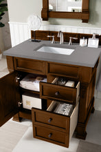 Load image into Gallery viewer, Bathroom Vanities Outlet Atlanta Renovate for LessBrookfield 36&quot; Single Vanity, Country Oak w/ 3 CM Grey Expo Quartz Top