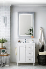 Load image into Gallery viewer, Copper Cove Encore 30&quot; Single Vanity, Bright White w/ 3 CM Arctic Fall Solid Surface Top