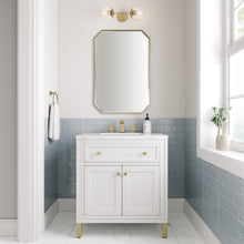Load image into Gallery viewer, Chicago 30&quot; Single Vanity, Glossy White w/ 3CM Arctic Fall Top