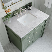 Load image into Gallery viewer, Bathroom Vanities Outlet Atlanta Renovate for LessBrittany 36&quot; Single Vanity, Smokey Celadon w/ 3CM Carrara Marble Top