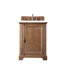 Load image into Gallery viewer, Providence 26&quot; Single Vanity Cabinet, Driftwood, w/ 3 CM Eternal Marfil Quartz Top