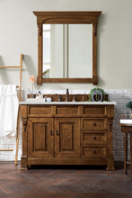Load image into Gallery viewer, Brookfield 48&quot; Single Vanity, Country Oak w/ 3 CM Eternal Jasmine Pearl Quartz Top
