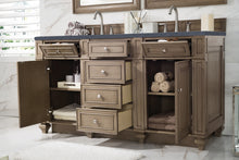 Load image into Gallery viewer, Bathroom Vanities Outlet Atlanta Renovate for LessBristol 60&quot; Double Vanity, Whitewashed Walnut, w/ 3 CM Charcoal Soapstone Quartz Top