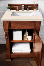 Load image into Gallery viewer, Bathroom Vanities Outlet Atlanta Renovate for LessBrookfield 26&quot; Single Vanity, Warm Cherry w/ 3 CM Eternal Marfil Quartz Top