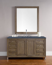 Load image into Gallery viewer, Chicago 60&quot; Single Vanity, Whitewashed Walnut w/ 3 CM Charcoal Soapstone Quartz Top