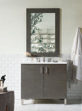 Load image into Gallery viewer, Metropolitan 36&quot; Single Vanity, Silver Oak, w/ 3 CM White Zeus Quartz Top