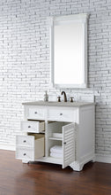 Load image into Gallery viewer, Bathroom Vanities Outlet Atlanta Renovate for LessSavannah 36&quot; Single Vanity Cabinet, Bright White, w/ 3 CM Eternal Serena Quartz Top